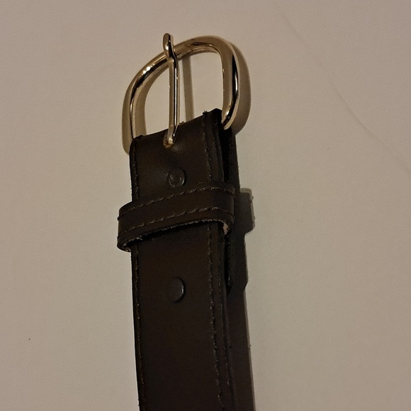 Classic Brown Leather Work Belt Made In The USA Size 50/125 Preowned Minor Wear - Picture 7 of 8